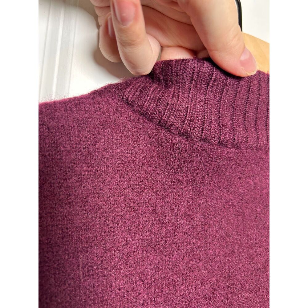 NWT Pendleton 100% Merino Wool Full Zip Knit Cardigan Sweater Burgundy - Picture 4 of 12